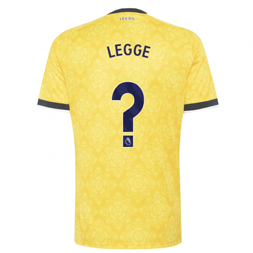 Danxen Bambino Maglia Shauna Legge #0 Giallo Bianco Nero Kit Gara Away 2026/27 Maglietta