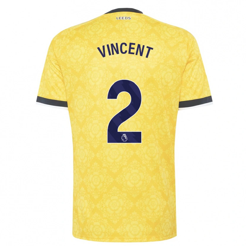 Danxen Bambino Maglia Harvey Vincent #2 Giallo Bianco Nero Kit Gara Away 2026/27 Maglietta