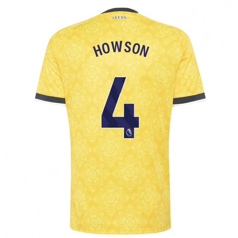 Danxen Bambino Maglia Jonathan Howson #4 Giallo Bianco Nero Kit Gara Away 2026/27 Maglietta