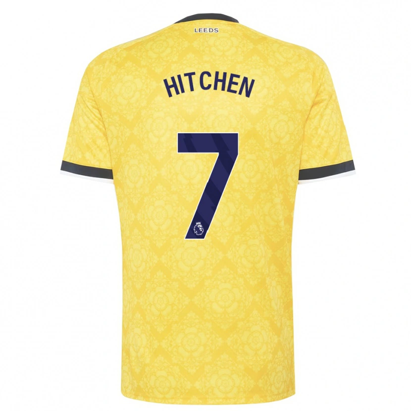 Danxen Bambino Maglia Zach Hitchen #7 Giallo Bianco Nero Kit Gara Away 2026/27 Maglietta