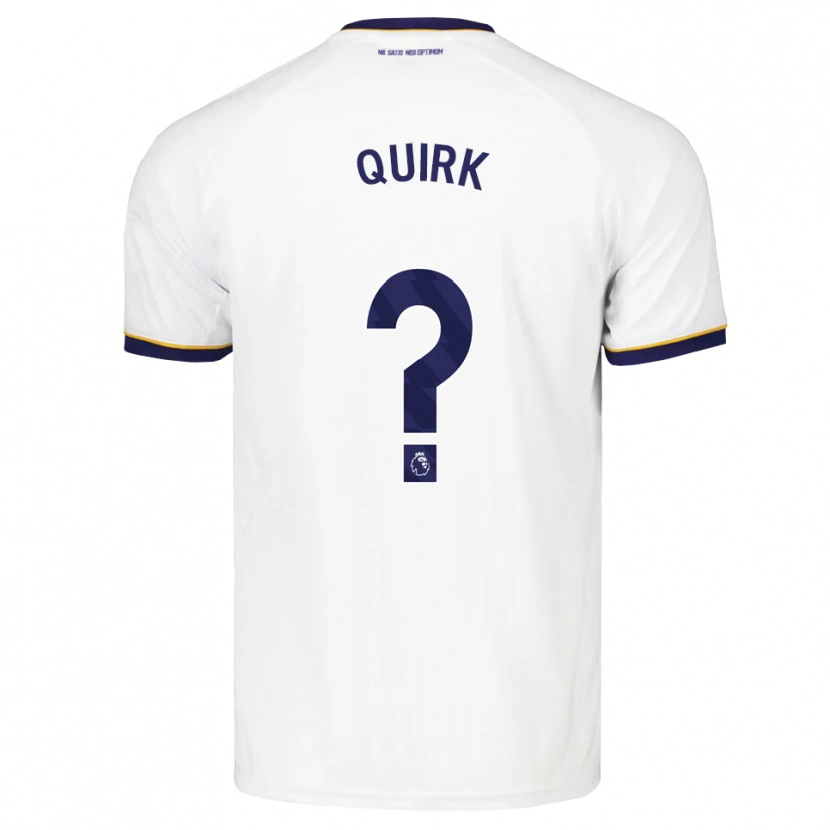 Danxen Bambino Maglia Sebastian Quirk #0 Blu Notte Bianco Giallo Kit Gara Away 2026/27 Maglietta