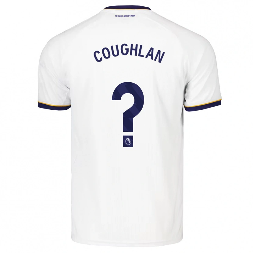 Danxen Bambino Maglia Sam Coughlan #0 Blu Notte Bianco Giallo Kit Gara Away 2026/27 Maglietta