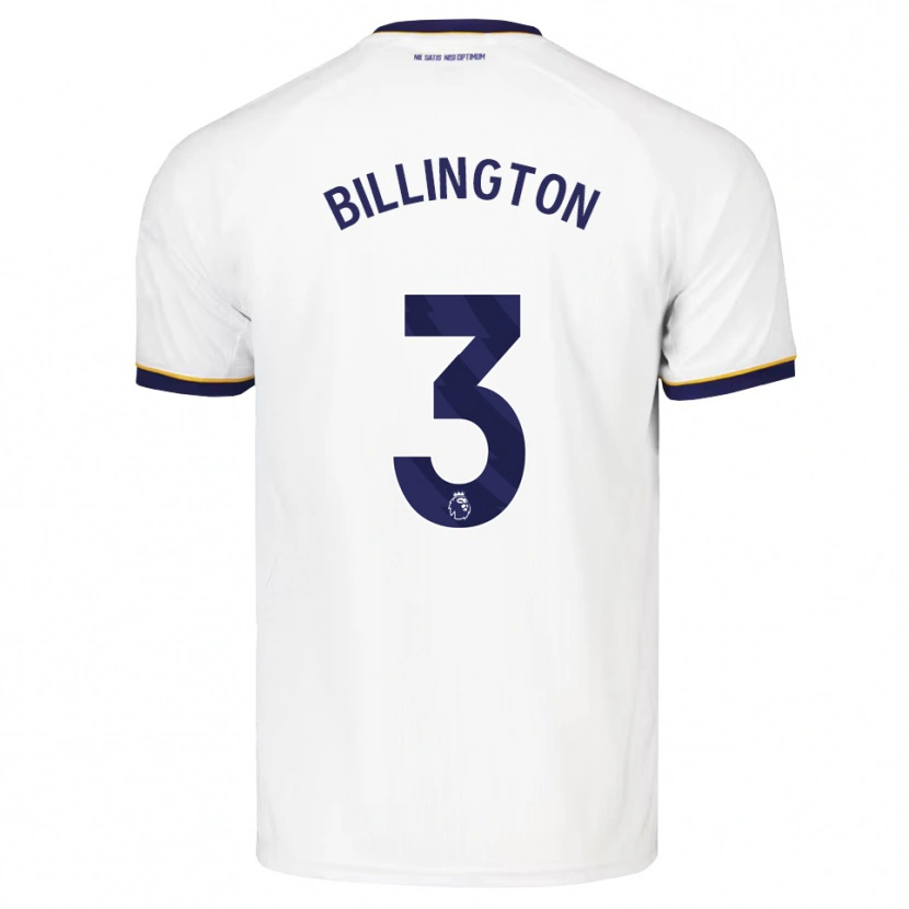 Danxen Bambino Maglia Harvey Billington #3 Blu Notte Bianco Giallo Kit Gara Away 2026/27 Maglietta