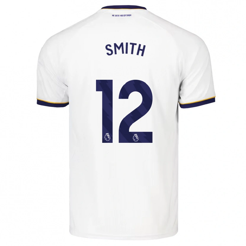 Danxen Bambino Maglia Lewis Smith #12 Blu Notte Bianco Giallo Kit Gara Away 2026/27 Maglietta