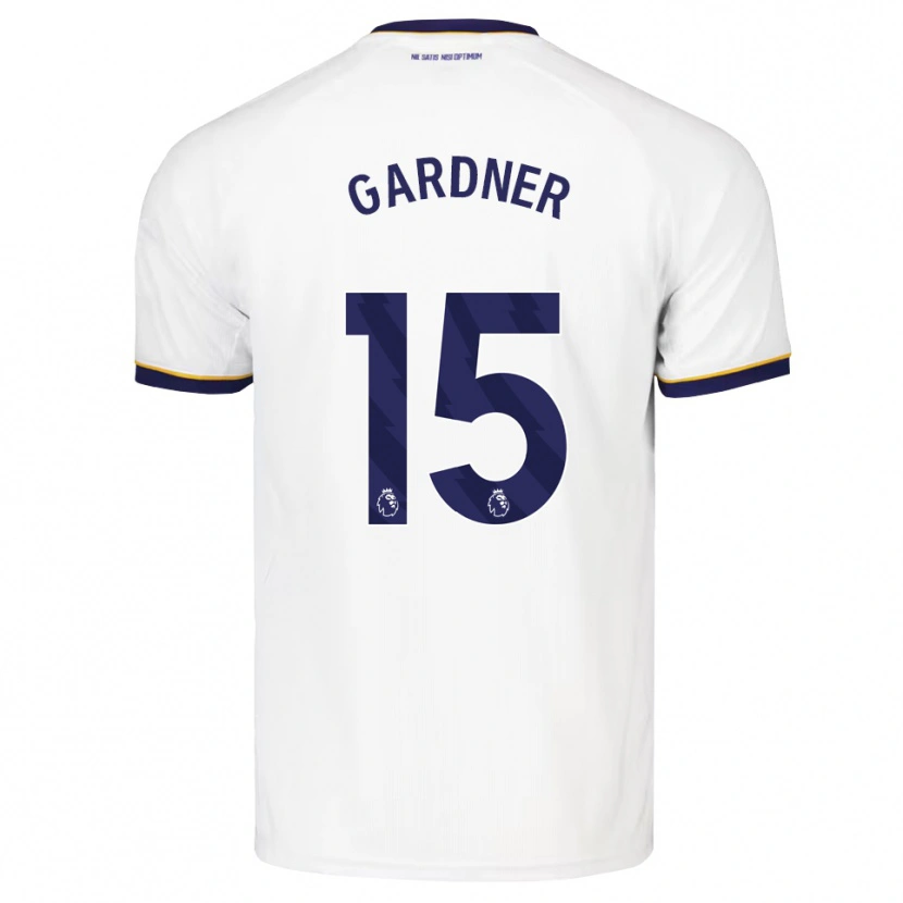 Danxen Bambino Maglia Luis Gardner #15 Blu Notte Bianco Giallo Kit Gara Away 2026/27 Maglietta