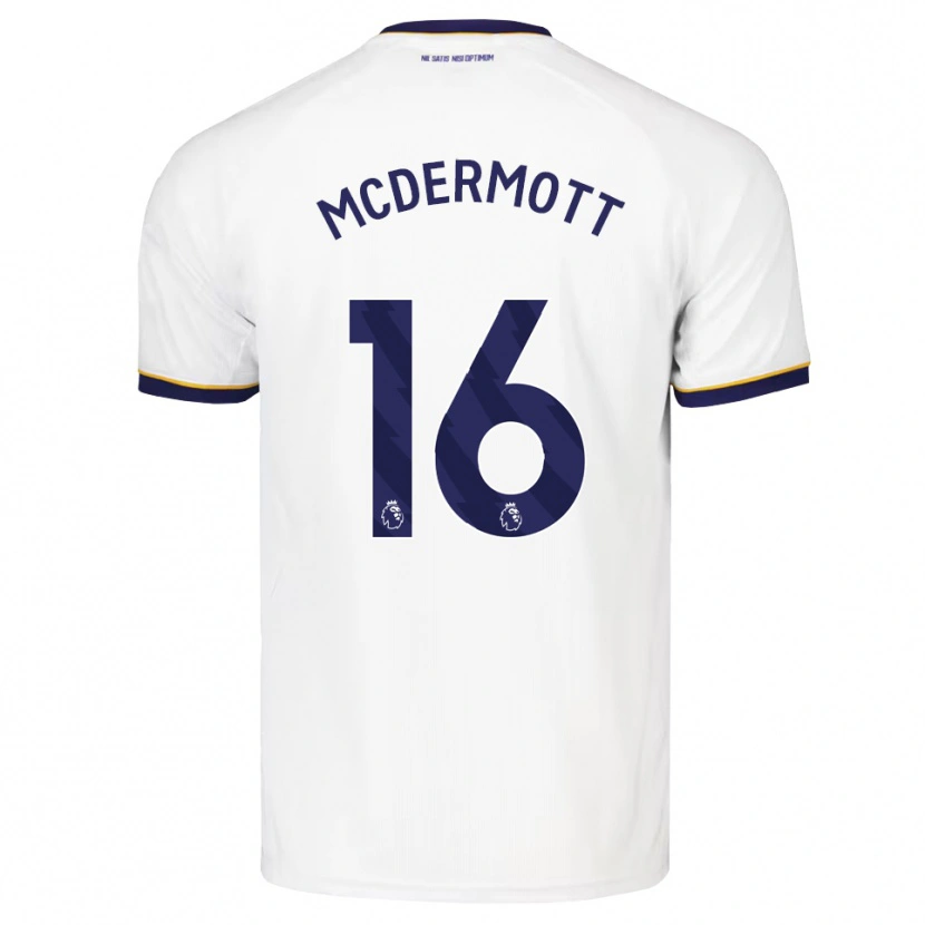 Danxen Bambino Maglia Tom Mcdermott #16 Blu Notte Bianco Giallo Kit Gara Away 2026/27 Maglietta
