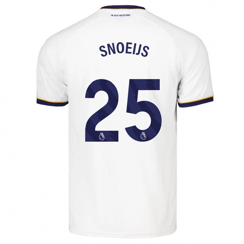 Danxen Bambino Maglia Katja Snoeijs #25 Blu Notte Bianco Giallo Kit Gara Away 2026/27 Maglietta