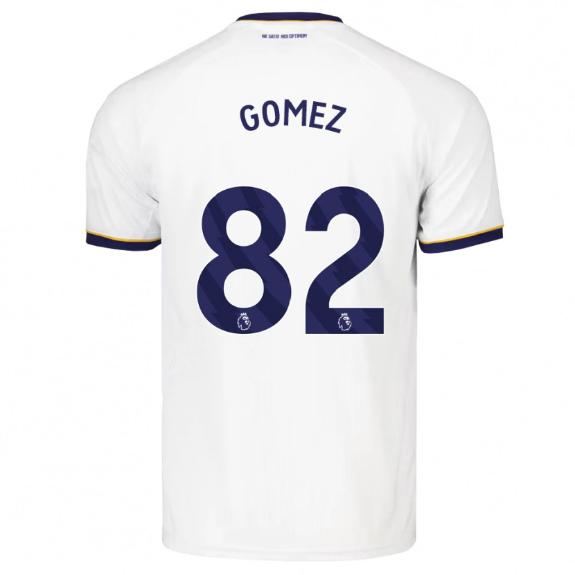 Danxen Bambino Maglia Francis Gomez #82 Blu Notte Bianco Giallo Kit Gara Away 2026/27 Maglietta