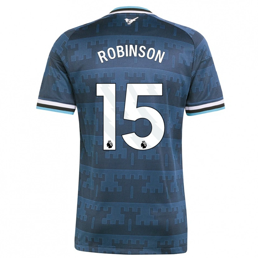 Danxen Bambino Maglia Charlie Robinson #15 Giallo Nero Blu Kit Gara Away 2026/27 Maglietta