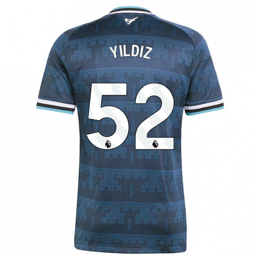 Danxen Bambino Maglia Baran Yıldız #52 Giallo Nero Blu Kit Gara Away 2026/27 Maglietta