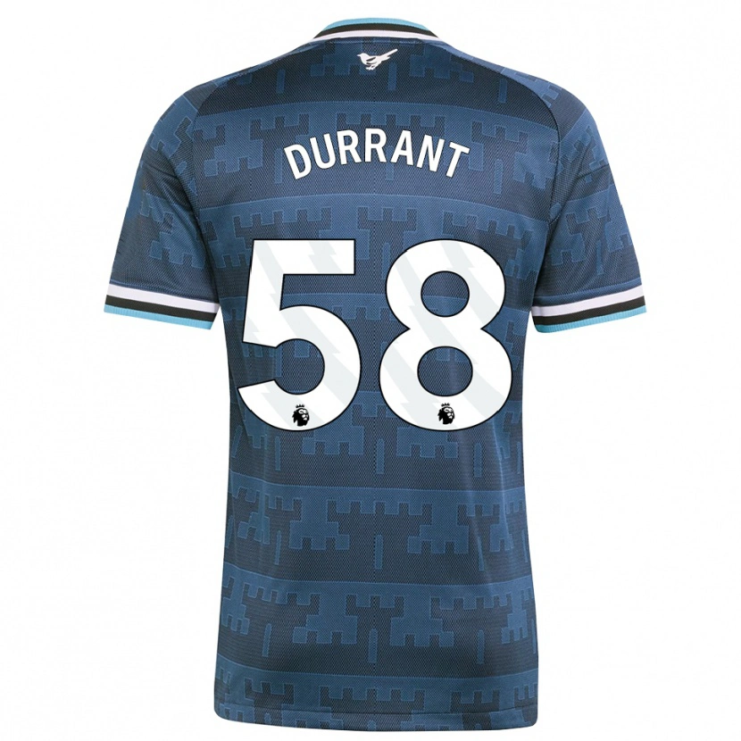 Danxen Bambino Maglia Jake Durrant #58 Giallo Nero Blu Kit Gara Away 2026/27 Maglietta