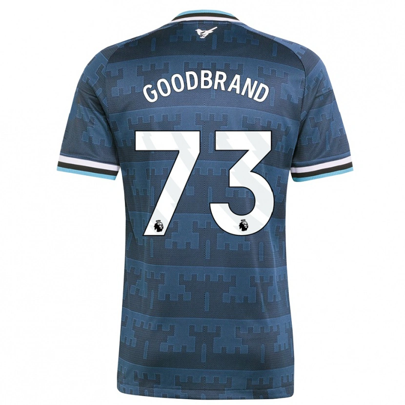 Danxen Bambino Maglia Oliver Goodbrand #73 Giallo Nero Blu Kit Gara Away 2026/27 Maglietta