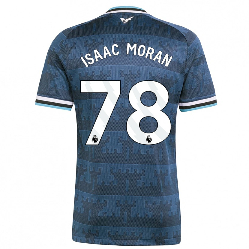 Danxen Bambino Maglia Isaac Moran #78 Giallo Nero Blu Kit Gara Away 2026/27 Maglietta