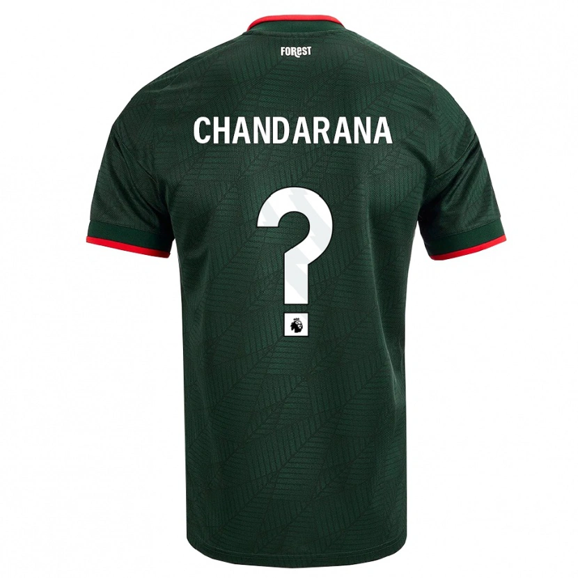 Danxen Bambino Maglia Millie Chandarana #0 Verde Scuro Rosso Kit Gara Away 2026/27 Maglietta