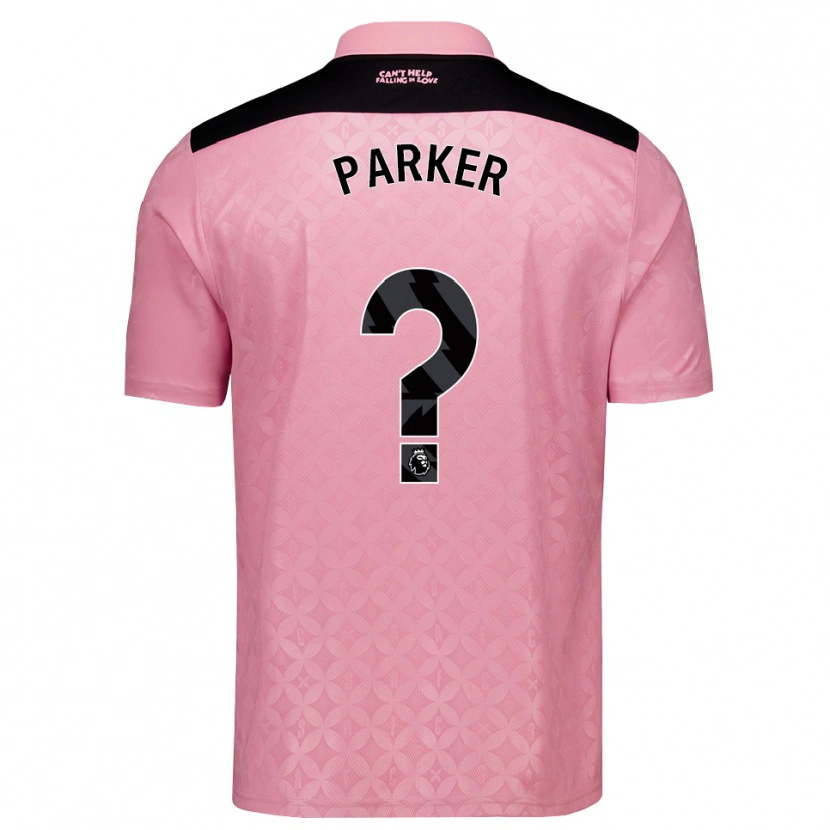 Danxen Bambino Maglia Daniel Parker #0 Rosa Chiaro Nero Kit Gara Away 2026/27 Maglietta