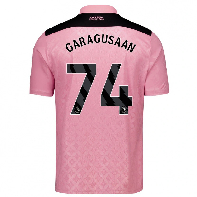 Danxen Bambino Maglia Finn Geragusyan #74 Rosa Chiaro Nero Kit Gara Away 2026/27 Maglietta