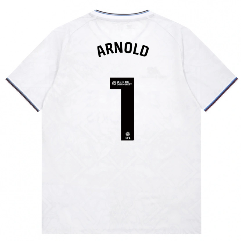 Danxen Bambino Maglia Mackenzie Arnold #1 Borgogna Bianco Kit Gara Away 2026/27 Maglietta