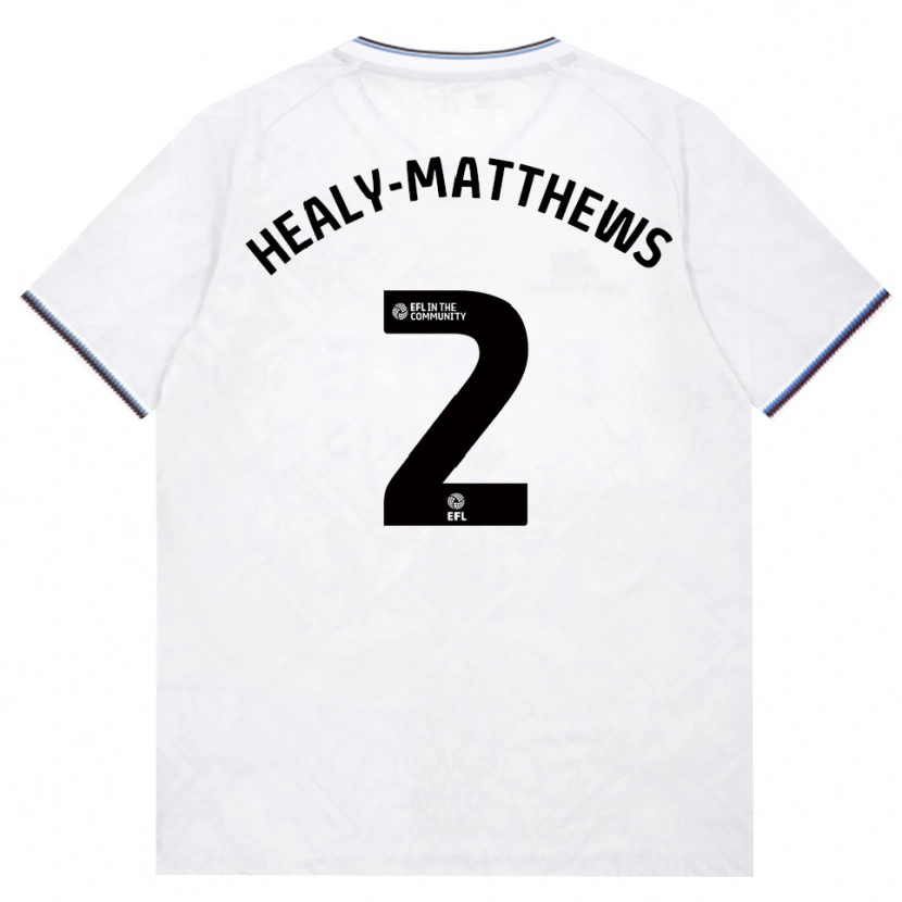 Danxen Bambino Maglia Kyle Healy-Matthews #2 Borgogna Bianco Kit Gara Away 2026/27 Maglietta