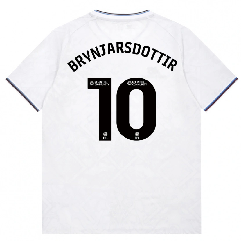 Danxen Bambino Maglia Dagný Brynjarsdóttir #10 Borgogna Bianco Kit Gara Away 2026/27 Maglietta