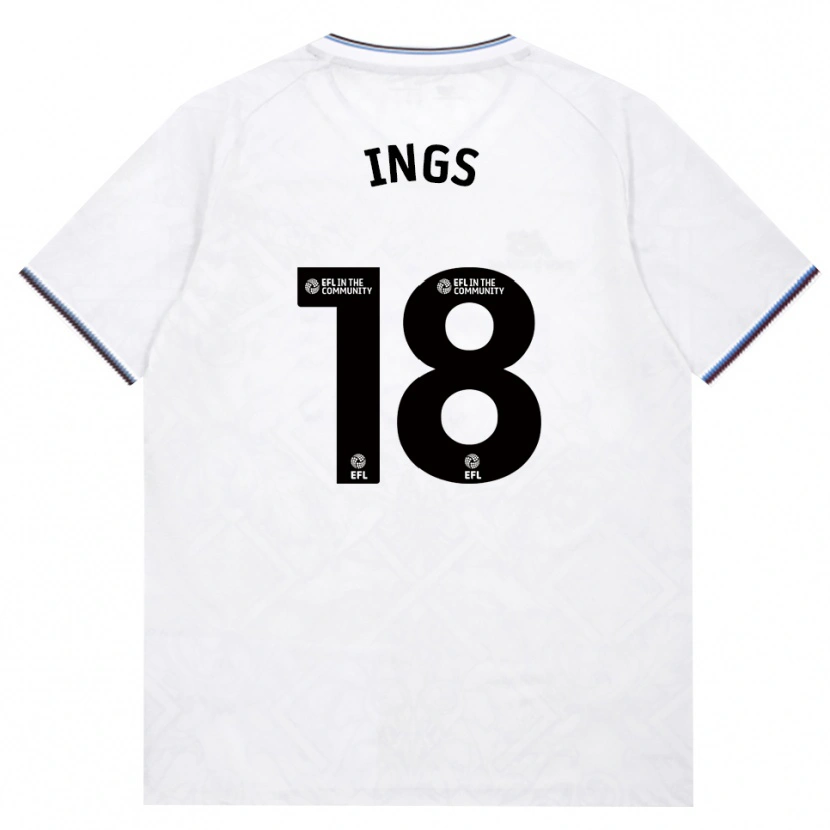 Danxen Bambino Maglia Danny Ings #18 Borgogna Bianco Kit Gara Away 2026/27 Maglietta