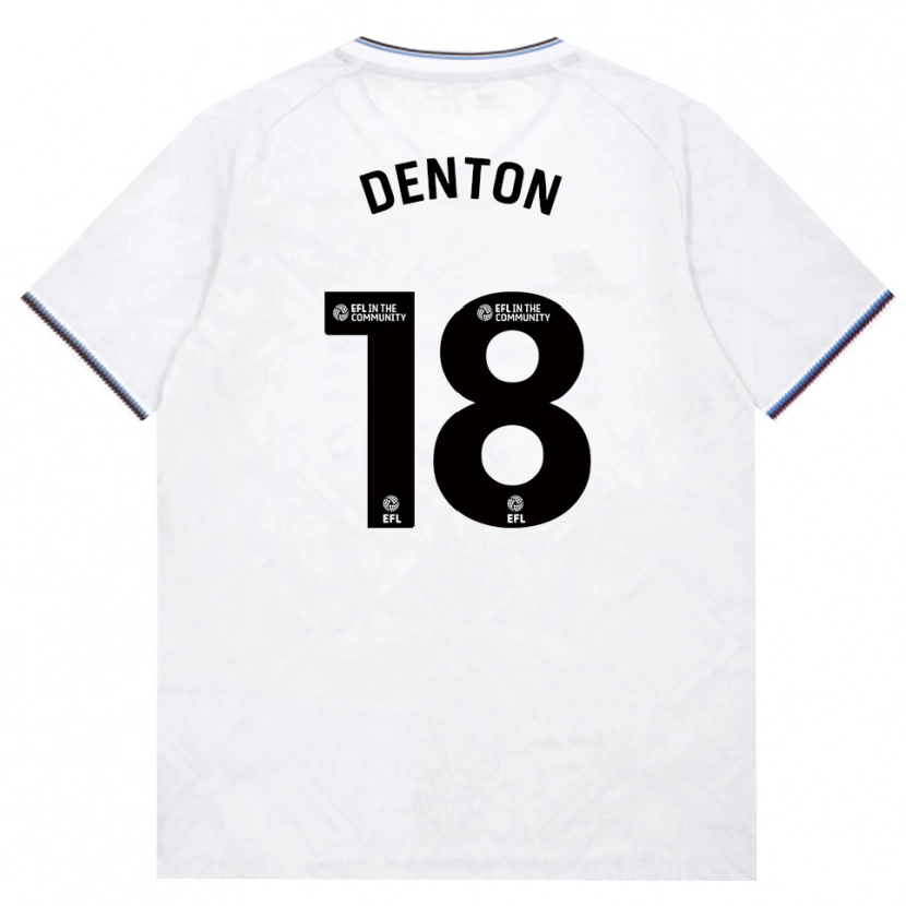 Danxen Bambino Maglia Anouk Denton #18 Borgogna Bianco Kit Gara Away 2026/27 Maglietta