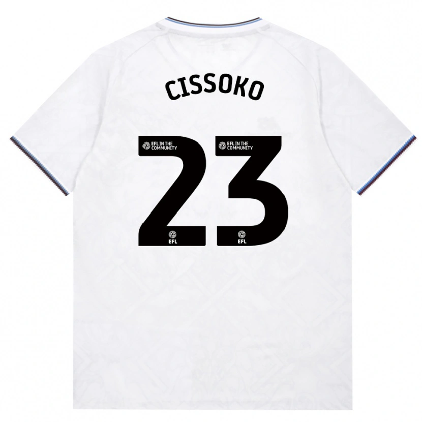 Danxen Bambino Maglia Hawa Cissoko #23 Borgogna Bianco Kit Gara Away 2026/27 Maglietta