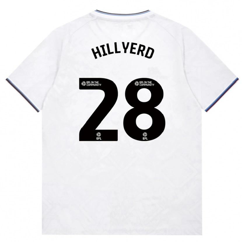 Danxen Bambino Maglia Sophie Hillyerd #28 Borgogna Bianco Kit Gara Away 2026/27 Maglietta