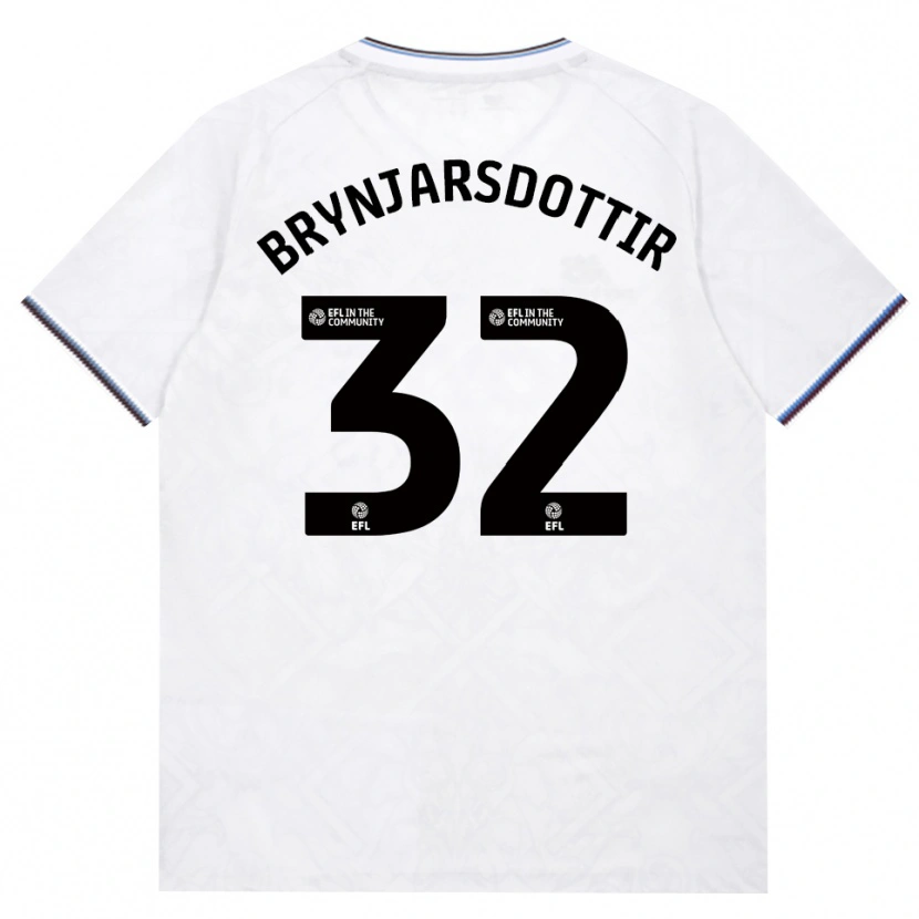 Danxen Bambino Maglia Dagny Brynjarsdottir #32 Borgogna Bianco Kit Gara Away 2026/27 Maglietta