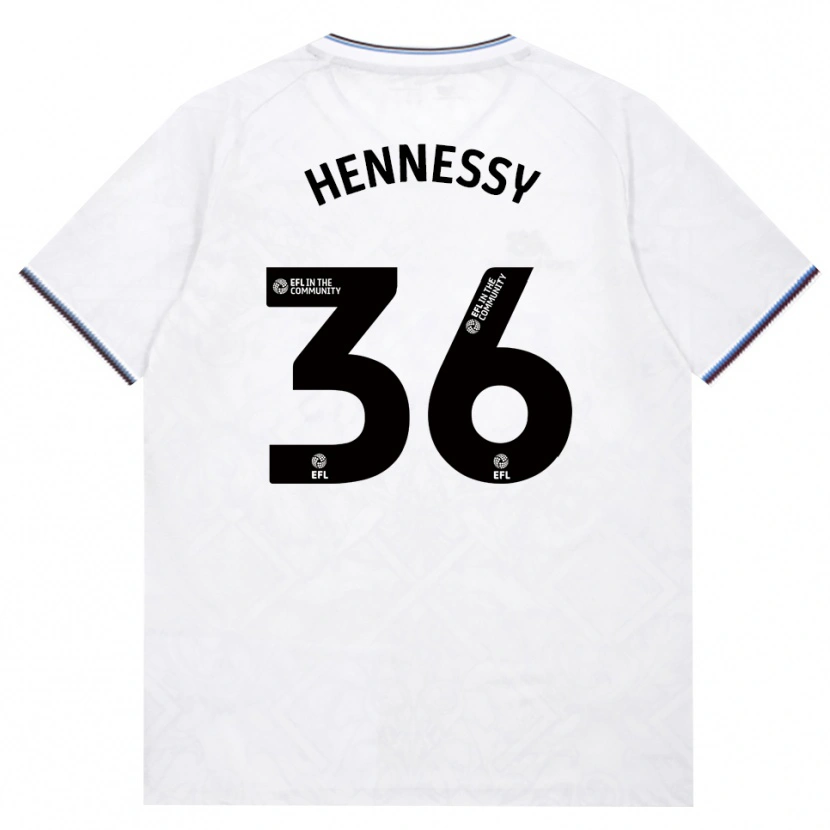 Danxen Bambino Maglia Alexandra Hennessy #36 Borgogna Bianco Kit Gara Away 2026/27 Maglietta