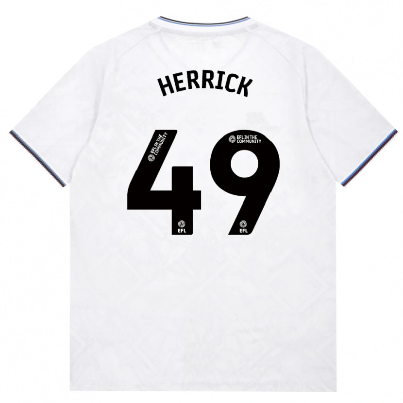 Danxen Bambino Maglia Finlay Herrick #49 Borgogna Bianco Kit Gara Away 2026/27 Maglietta