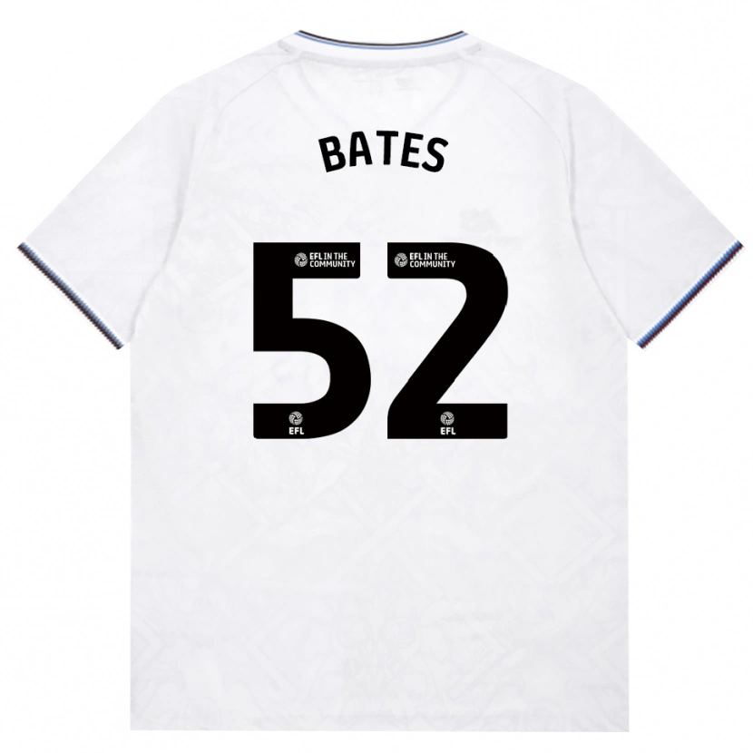 Danxen Bambino Maglia Billy Bates #52 Borgogna Bianco Kit Gara Away 2026/27 Maglietta