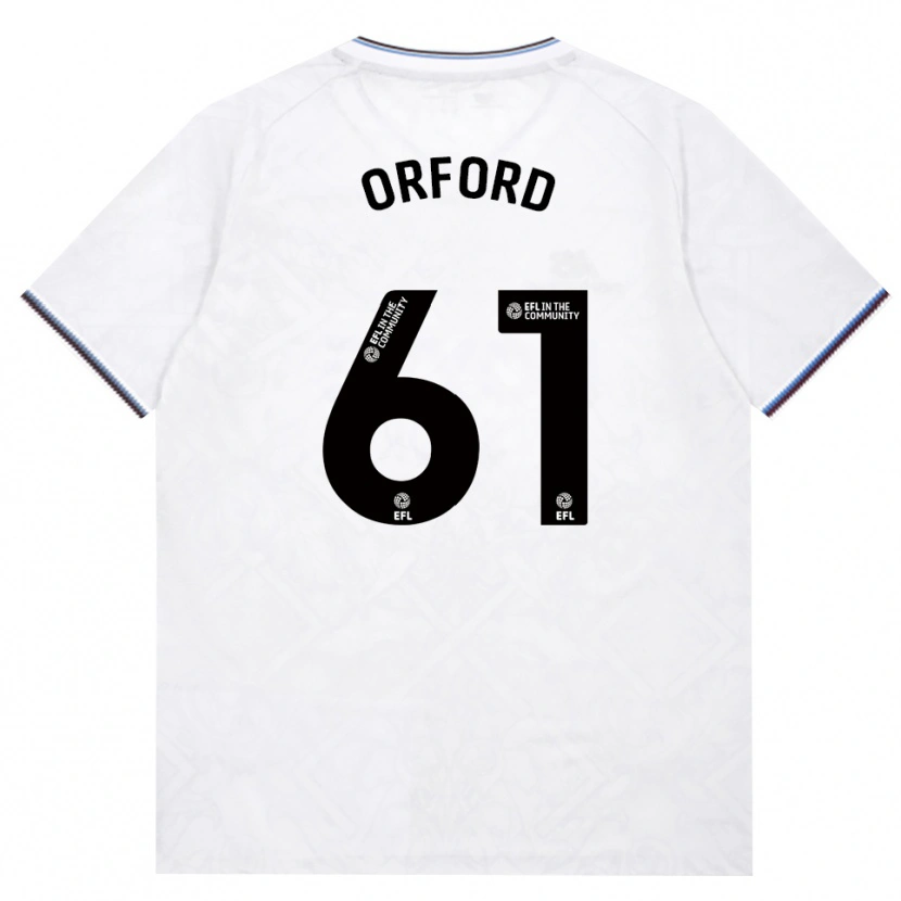 Danxen Bambino Maglia Lewis Orford #61 Borgogna Bianco Kit Gara Away 2026/27 Maglietta