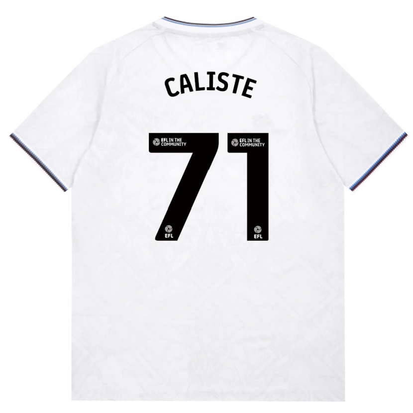Danxen Bambino Maglia Gabriel Caliste #71 Borgogna Bianco Kit Gara Away 2026/27 Maglietta