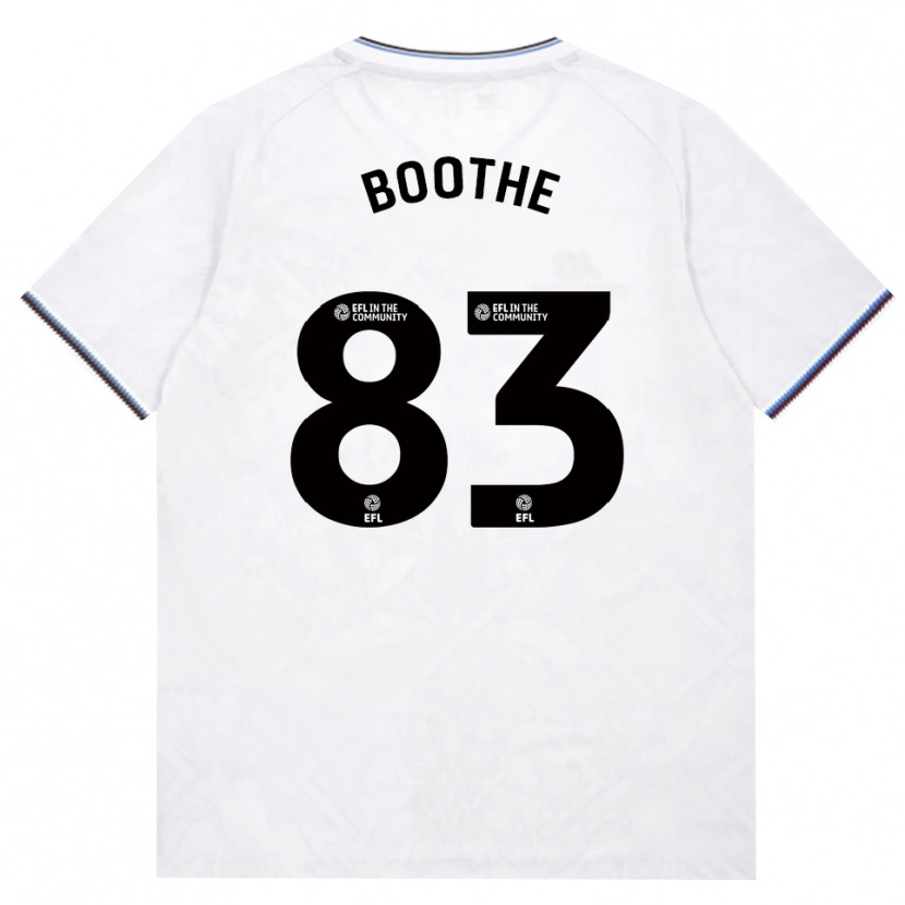 Danxen Bambino Maglia Sebastian Boothe #83 Borgogna Bianco Kit Gara Away 2026/27 Maglietta