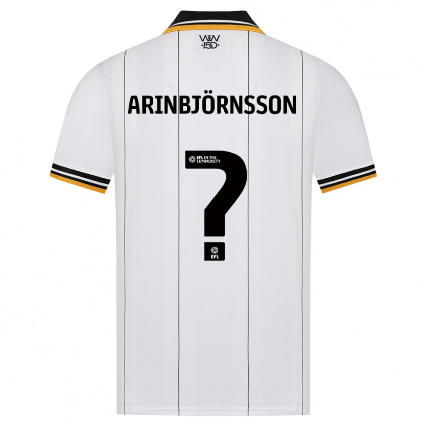 Danxen Bambino Maglia Pálmi Rafn Arinbjörnsson #0 Arancione Bianco Nero Kit Gara Away 2026/27 Maglietta