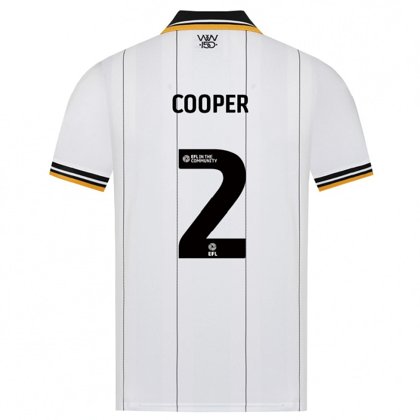 Danxen Bambino Maglia Laura Cooper #2 Arancione Bianco Nero Kit Gara Away 2026/27 Maglietta