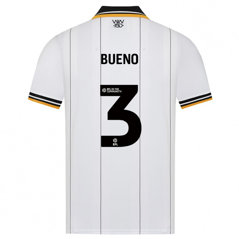Danxen Bambino Maglia Hugo Bueno #3 Arancione Bianco Nero Kit Gara Away 2026/27 Maglietta