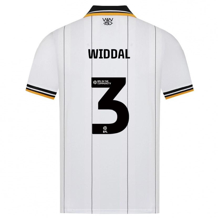Danxen Bambino Maglia Natalie Widdal #3 Arancione Bianco Nero Kit Gara Away 2026/27 Maglietta