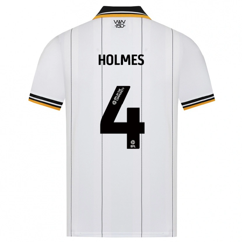 Danxen Bambino Maglia Summer Holmes #4 Arancione Bianco Nero Kit Gara Away 2026/27 Maglietta