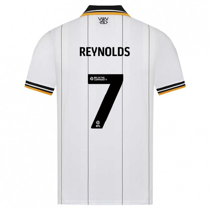 Danxen Bambino Maglia Fabian Reynolds #7 Arancione Bianco Nero Kit Gara Away 2026/27 Maglietta