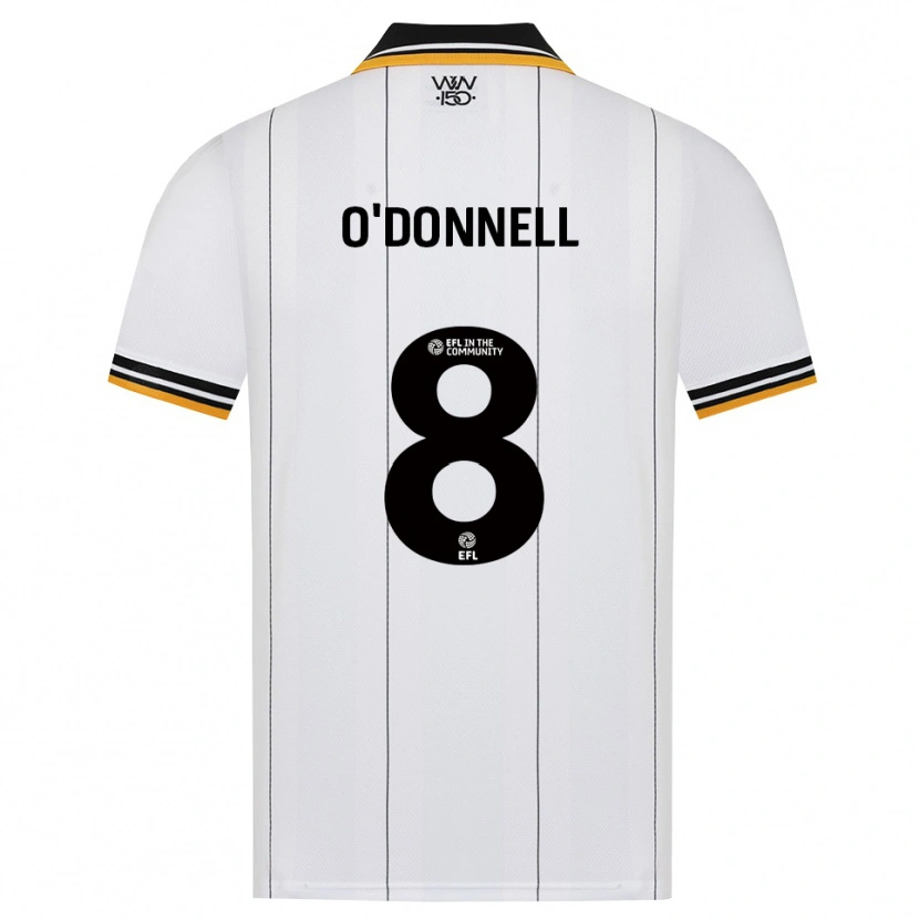 Danxen Bambino Maglia Luke O'donnell #8 Arancione Bianco Nero Kit Gara Away 2026/27 Maglietta