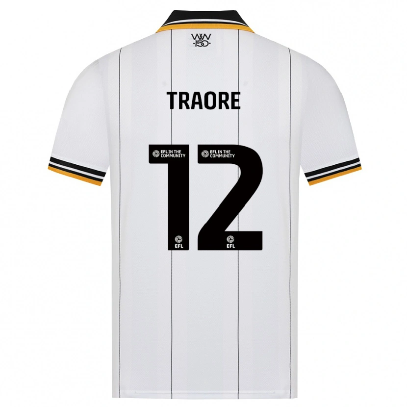 Danxen Bambino Maglia Boubacar Traoré #12 Arancione Bianco Nero Kit Gara Away 2026/27 Maglietta