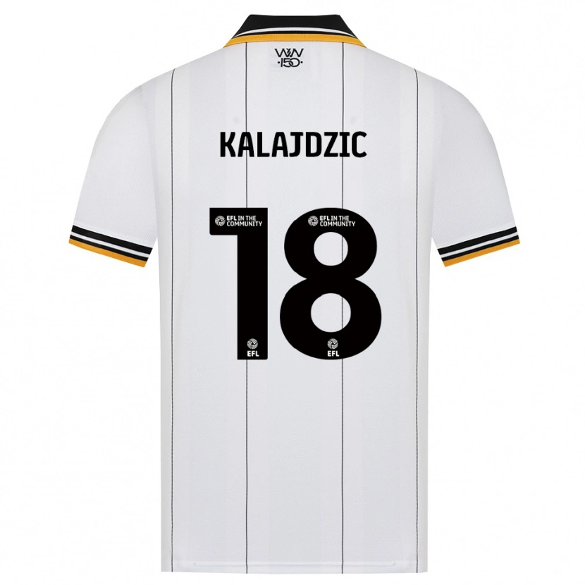 Danxen Bambino Maglia Sasa Kalajdzic #18 Arancione Bianco Nero Kit Gara Away 2026/27 Maglietta