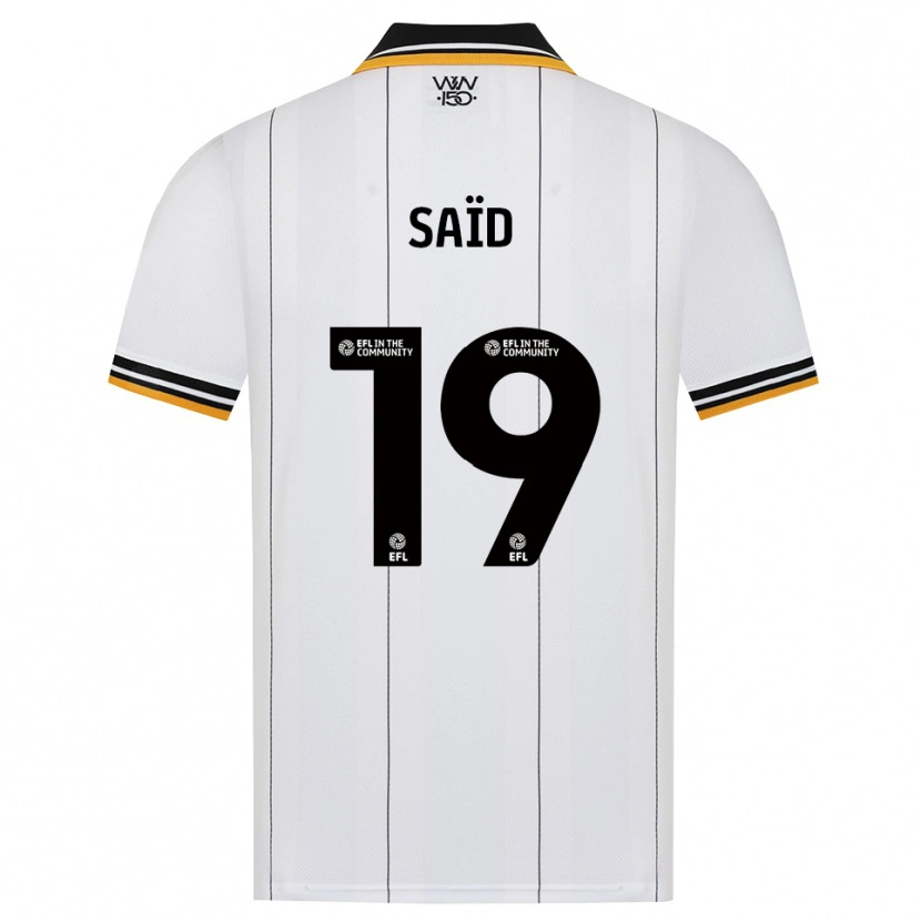 Danxen Bambino Maglia Rafiki Saïd #19 Arancione Bianco Nero Kit Gara Away 2026/27 Maglietta