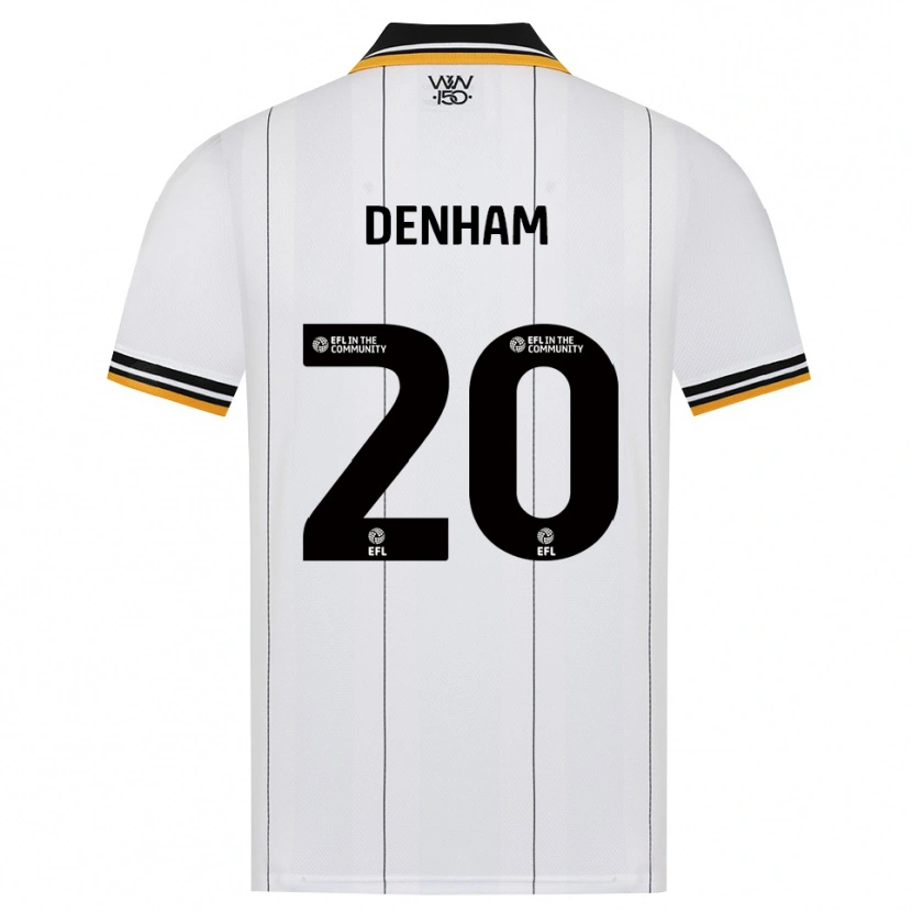 Danxen Bambino Maglia Ania Denham #20 Arancione Bianco Nero Kit Gara Away 2026/27 Maglietta