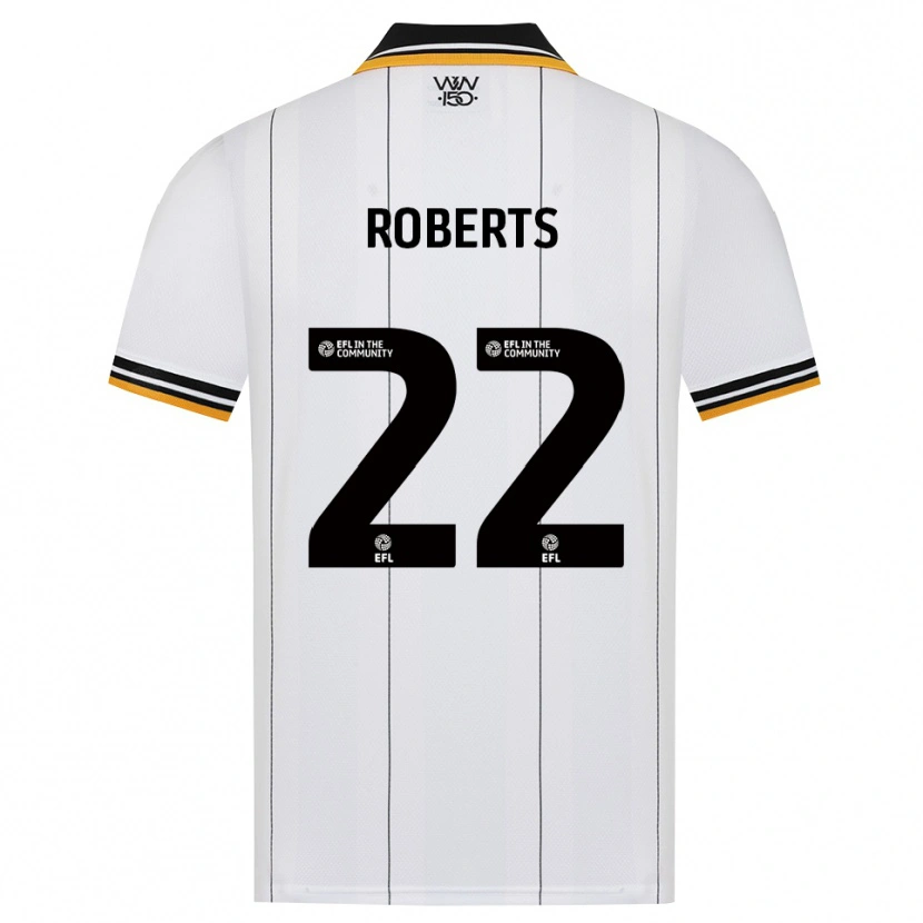 Danxen Bambino Maglia Beth Roberts #22 Arancione Bianco Nero Kit Gara Away 2026/27 Maglietta