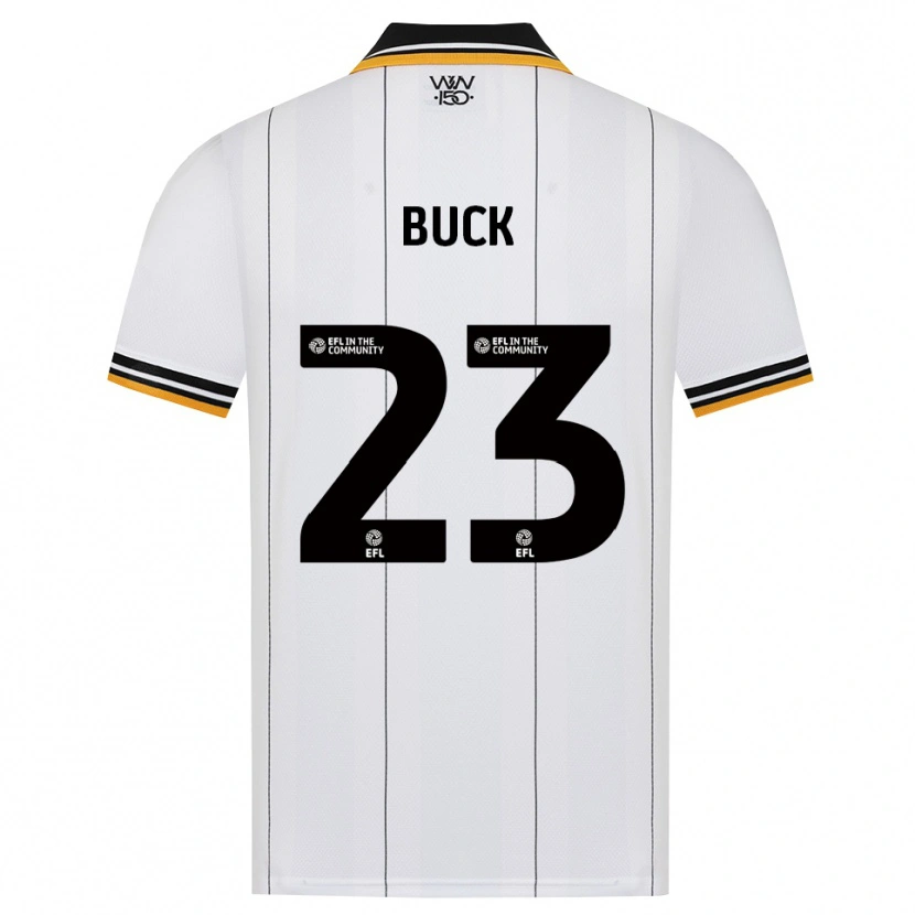 Danxen Bambino Maglia Alex Buck #23 Arancione Bianco Nero Kit Gara Away 2026/27 Maglietta