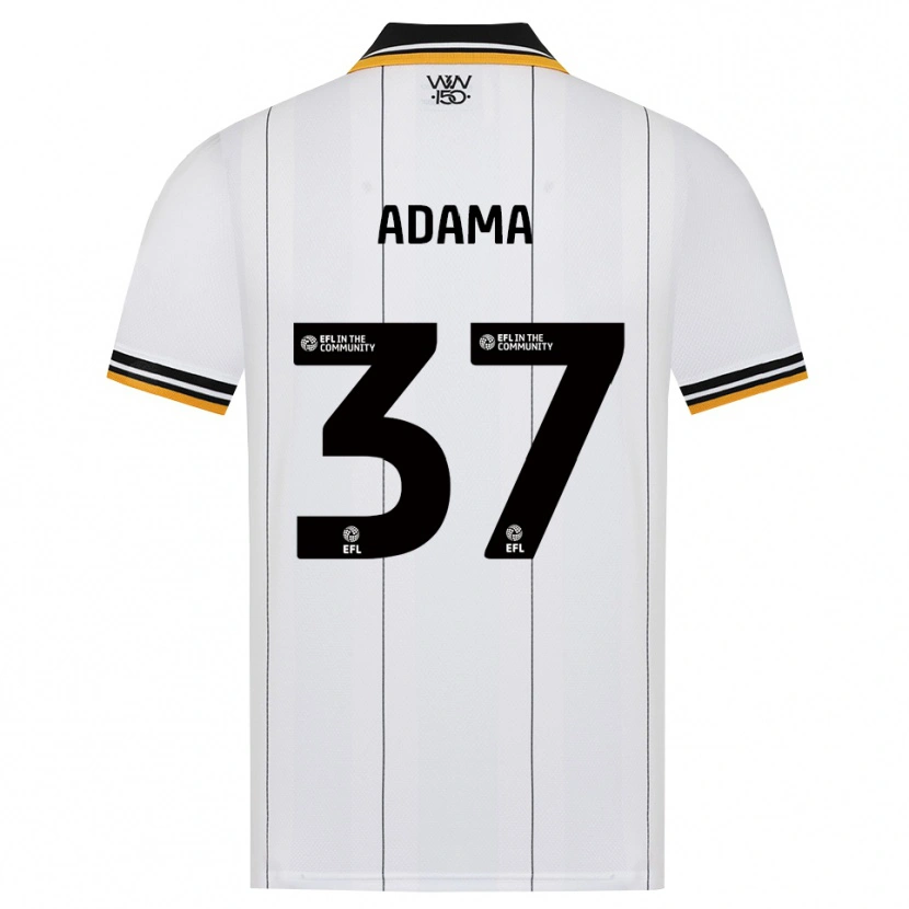 Danxen Bambino Maglia Adama Traore #37 Arancione Bianco Nero Kit Gara Away 2026/27 Maglietta