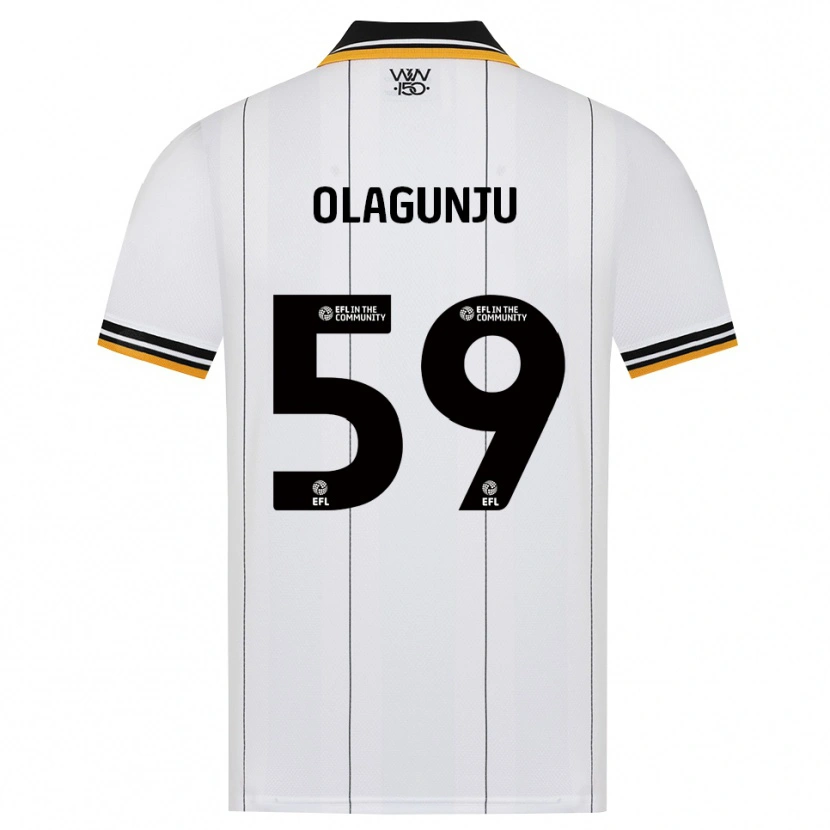 Danxen Bambino Maglia Saheed Olagunju #59 Arancione Bianco Nero Kit Gara Away 2026/27 Maglietta