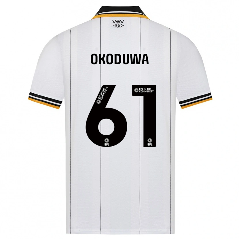 Danxen Bambino Maglia Wesley Okoduwa #61 Arancione Bianco Nero Kit Gara Away 2026/27 Maglietta